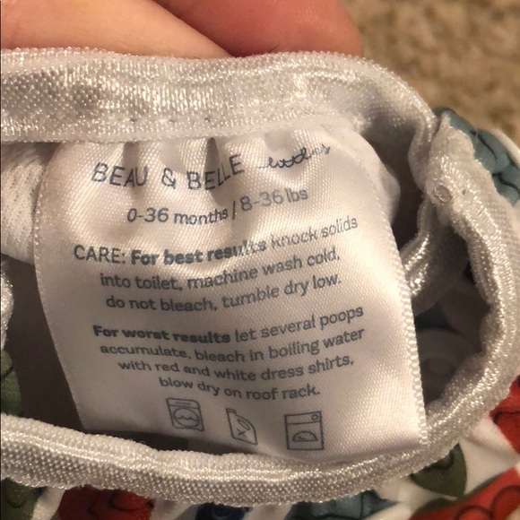 NWOT Beau & Belle Littles Reusable Swim Diaper - Picture 2 of 3